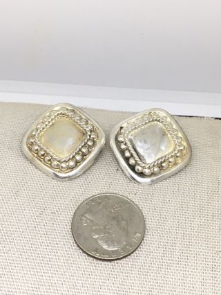 Vintage Vogt Silversmiths Sterling Silver Pierced Earrings 12.  2g 40 - 30