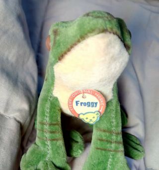 2 Vintage Steiff Froggy,  frogs,  frog 2