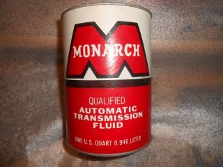 Vintage Monarch Automatic Transmission Fluid Full Quart Can