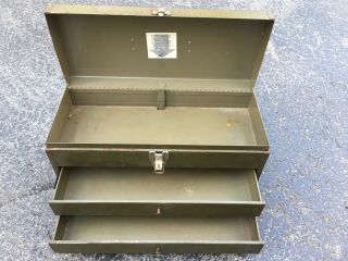 Park Vtg Steelmaster metal cabinet Industrial Machinist Tool Box Sherman Kennedy 2