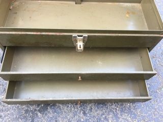 Park Vtg Steelmaster metal cabinet Industrial Machinist Tool Box Sherman Kennedy 4