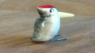 Vintage Hagen Renaker Monrovia baby woodpecker bird wire legs miniature animal 2