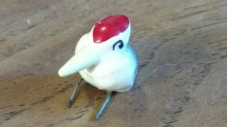 Vintage Hagen Renaker Monrovia baby woodpecker bird wire legs miniature animal 5