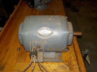 Vintage Brown Brockmeyer B - Line Electric Motor Volts 115/230,  3/4 Hp