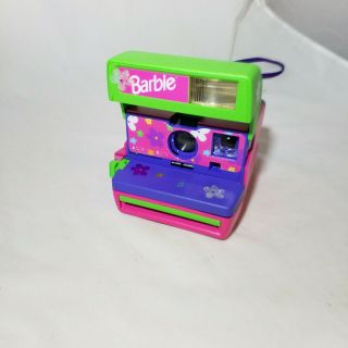 Vintage Polaroid Barbie Instant One Step 600 Camera W/ Strap 2