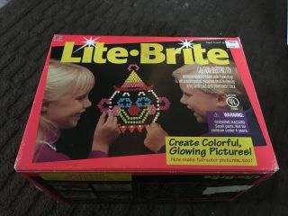 Vintage 1994 Lite Brite Milton Bradley Bright Electric Pegs Needs Light
