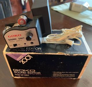 Goko 8mm Sound Editor Product No.  33604 Vintage Made In Japan
