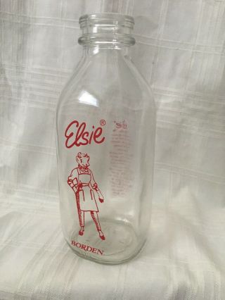 Vintage Milk Bottle Borden 
