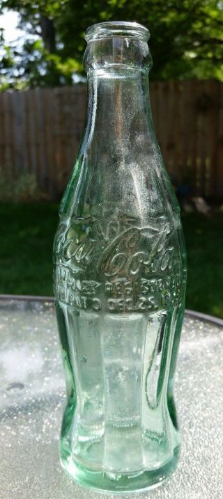 Vintage Coca Cola 6 Oz Bottle Dec.  25,  1923 Rhinelander,  Wi.