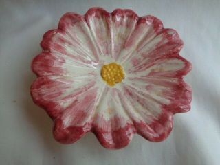Large Vintage Stangl Pottery Flower Ashtray - Dish - 5 3/4 "