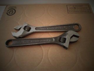 2 Vintage Heavy Duty Crescent 8 - inch Adjustable Wrenchs USA 2