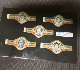 Vintage Shirley Temple German Set Of 10 Cigar Bands 1930’s Little Colonel