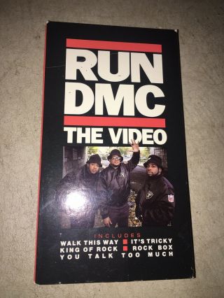 Vintage Run Dmc The Video 1987 Vhs/ Tape 30 Min 5 Rap Music Videos Aerosmith