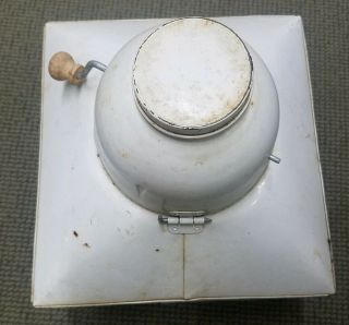 Vintage Antique Hoosier Cabinet Flour Bin With Sifter Hardware 7