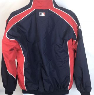 Vintage Cleveland Indians Majestic Zip Up Lined Coat Jacket Men ' s XL 6