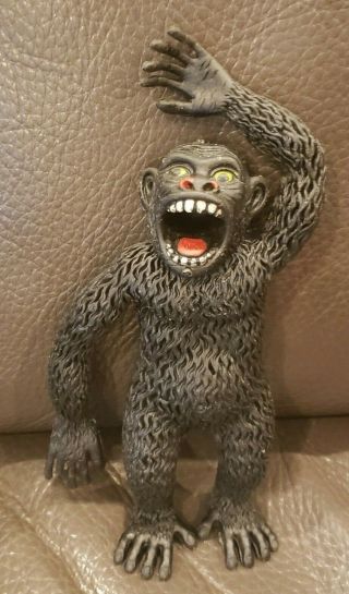 Vintage 1970s Ast Rubber King Kong Jiggler Figure 8 " Gorilla Ape