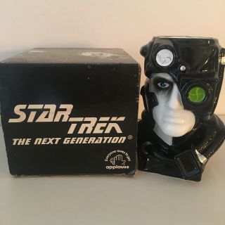 Star Trek Borg Figural Coffee Mug By Applause 1994 W/box And Cup Vintage 90s