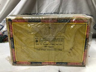 Vintage King Edward Mild Tobacco 50 Cigar Box` 8 Cent 2