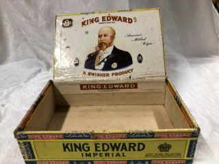 Vintage King Edward Mild Tobacco 50 Cigar Box` 8 Cent 5