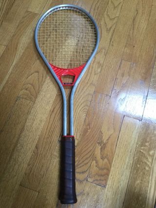 Vintage 70s Amf Head Professional 4 1/2 Aluminum Tennis Racket Racquet W/ Cover