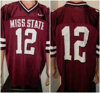Mississippi State Bulldogs Nike Team Vintage Football Jersey (xl) 90 
