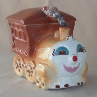 Vintage Adorable Sierra Vista Choo Choo Locomotive Train With Smoke Cookie Jar