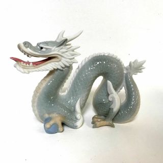 Vintage Decorative Fine Porcelain Dragon Figurine