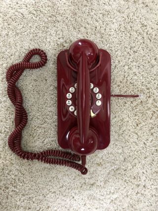 Telephone Grand Wall Phone Red Retro 80 