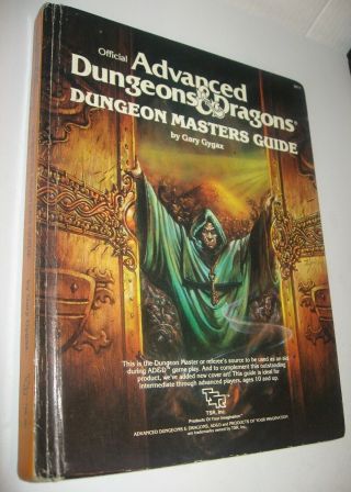 Vintage 1979 Advanced Dungeons & Dragons Masters Guide Tsr Gary Gygax