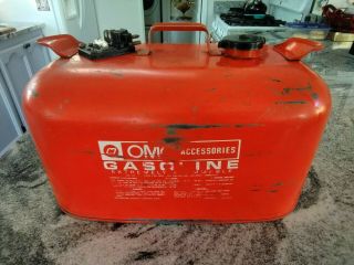 Vintage Evinrude/Johnson OMC 6 gallon Metal Outboard Motor Gas Fuel Tank 2