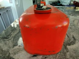 Vintage Evinrude/Johnson OMC 6 gallon Metal Outboard Motor Gas Fuel Tank 3