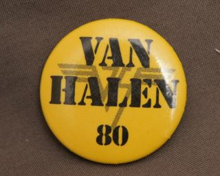 Vintage Van Halen 80 Tour Pin 80 