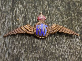 Vintage Ww2 Royal Air Force Enamel Raf 