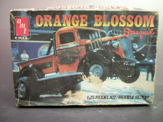 Vintage 1987 Amt 1937 Chevy Orange Blossom Special Pull Truck Plastic Model Kit