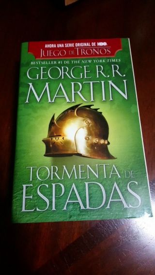 Vintage Español Tormenta De Espadas By George R.  R.  Martin (2012,  Paperback)