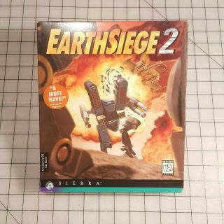 Earthsiege 2 By Sierra Vintage Pc Cd Rom Game Complete In Big Box Windows 95