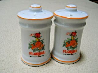 Vintage Walt Disney Productions Orange Bird Salt & Pepper Shakers / Japan