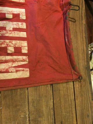Vintage Bethlehem Steel Cloth Banner On Hanger Pittsburg,  Pa. 7