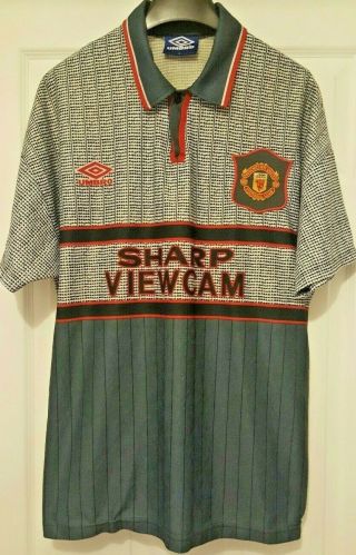 Manchester United Fc Vintage 1995/1996 Football/soccer Shirt/jersey - Adult - L