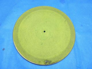 Antique Vintage Manophone Phonograph Parts - Turn Table Plate 12 "