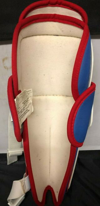Vintage Cooper SG350 Hockey Shin Pads Guards Adult Small 13.  5” 34.  5 cm 5