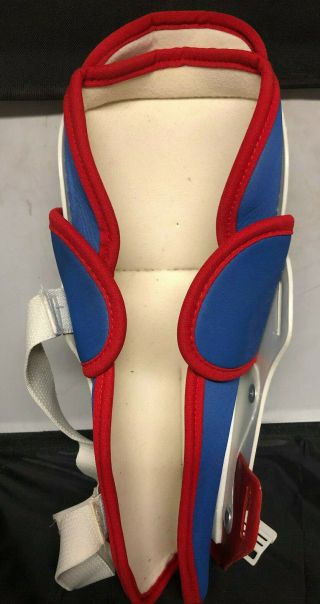 Vintage Cooper SG350 Hockey Shin Pads Guards Adult Small 13.  5” 34.  5 cm 8