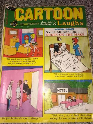 Vintage Curtis Cartoon Laughs Adult Humor,  Jokes,  Explicit Girls 1972 Comic Book