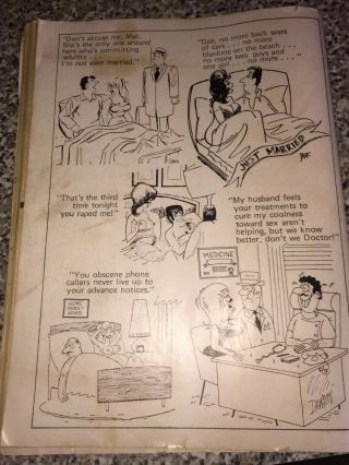Vintage Curtis Cartoon Laughs Adult Humor,  Jokes,  Explicit Girls 1972 Comic Book 4