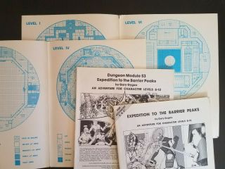 VINTAGE: AD&D Module S3 Expedition to Barrier Peaks,  1981 3