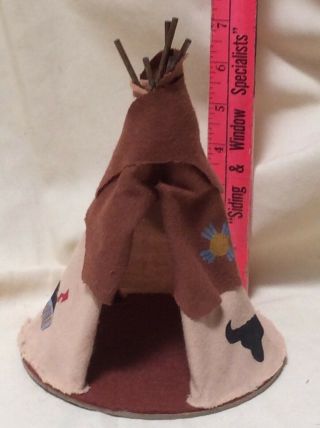 Annalee Mobility Doll Vintage Thanksgiving American Native Indian Small Tee Pee