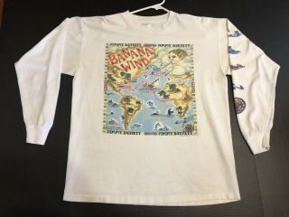 Jimmy Buffett Banana Wind Long Sleeve T - Shirt Tour 97 Vintage