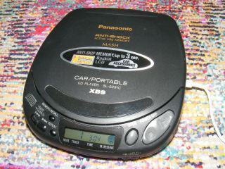 Panasonic Cd Player Portable Discman Sl S291c Anti Shock Xbs Vintage