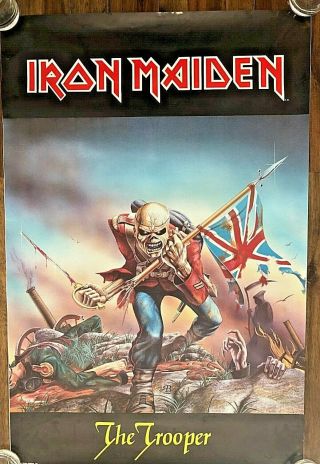 Vintage - 1984 Iron Maiden The Trooper Poster -