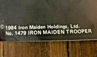 Vintage - 1984 Iron Maiden The Trooper Poster - 2